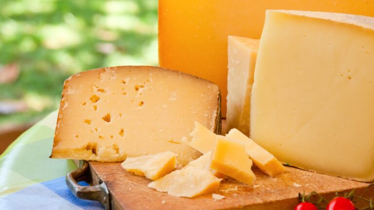 Tipi di formaggio nel tagliere